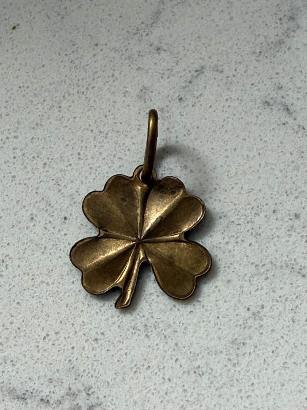 Brass 4 leaf clover charm